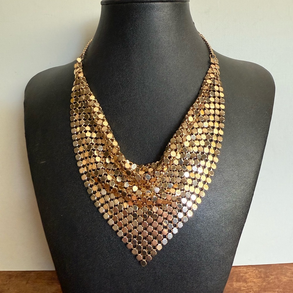 Gold Mesh Necklace